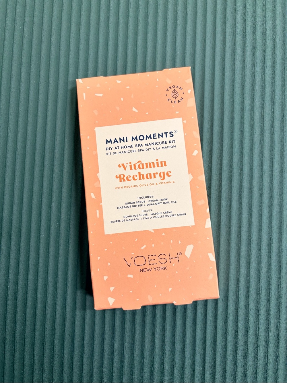 Voesh Mani Moments Vitamin Recharge DIY At-Home Spa Manicure Kit - Peach
